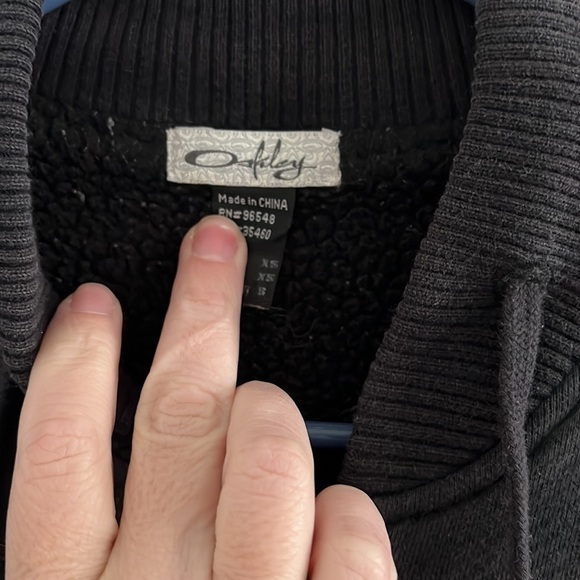 OAKLEY Fleece Lined Zip Up Jacket - Picture 2 of 5